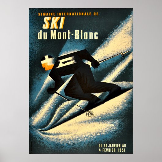 Chamonix Mont Blanc  Poster (Voorkant)