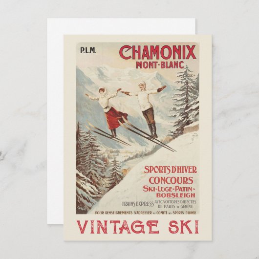 Chamonix Mont Blanc  Poster (Voorkant / Achterkant)