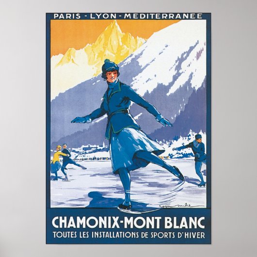 Chamonix Mont Blanc Poster (Voorkant)