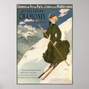 Chamonix Mont Blanc  Poster