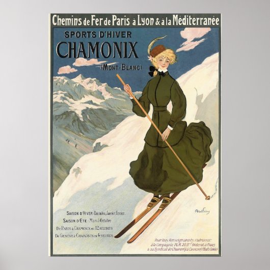 Chamonix Mont Blanc  Poster (Voorkant)