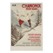 Chamonix Mont Blanc  Poster (Voorkant)