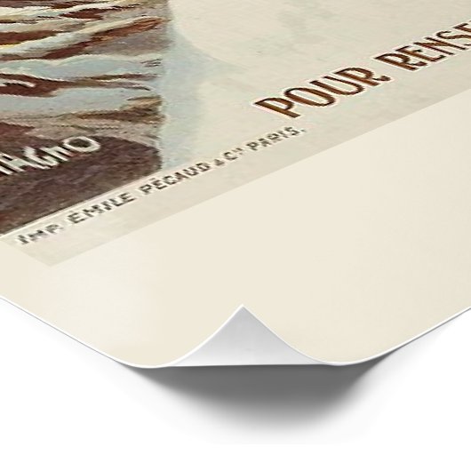 Chamonix Mont Blanc  Poster (Hoek)