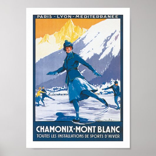 Chamonix-Mont Blanc Poster (Voorkant)