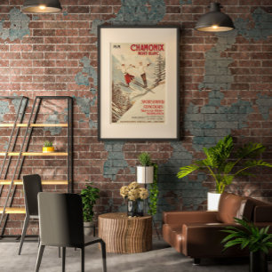 Chamonix Mont Blanc  Poster