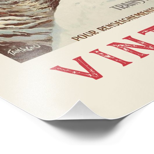 Chamonix Mont Blanc  Poster (Hoek)