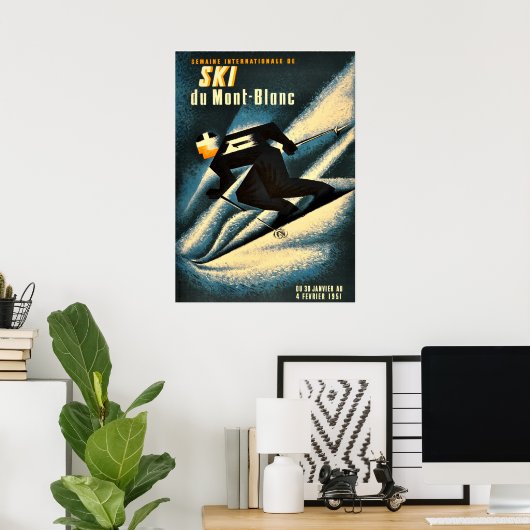 Chamonix Mont Blanc Poster (Thuiskantoor)