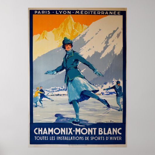 Chamonix - Mont Blanc Poster (Voorkant)