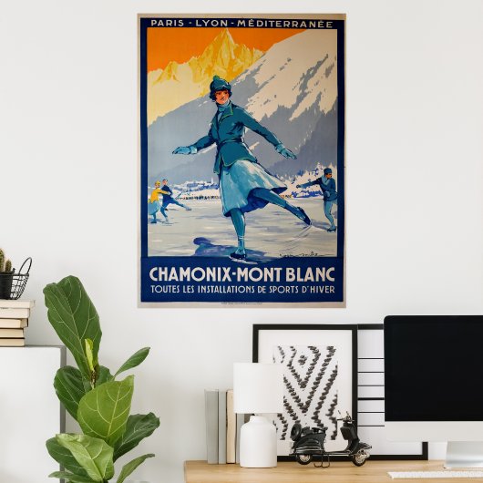 Chamonix - Mont Blanc Poster (Thuiskantoor)