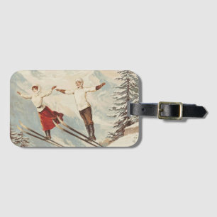 Chamonix Mont Blanc  Poster Bagagelabel