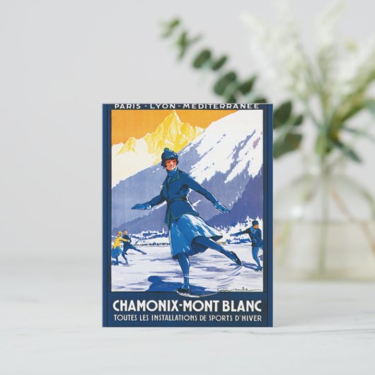 Chamonix - Mont Blanc-Poster Briefkaart (Staand voorkant)