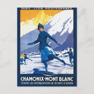  Chamonix - Mont Blanc-Poster Briefkaart