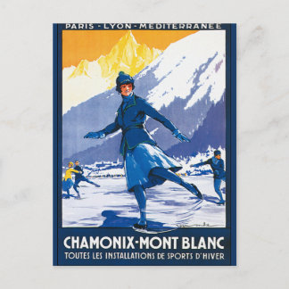  Chamonix - Mont Blanc-Poster Briefkaart
