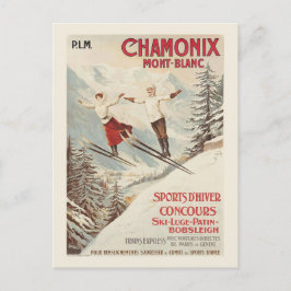 Chamonix Mont Blanc  Poster Briefkaart