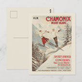 Chamonix Mont Blanc  Poster Briefkaart (Voorkant / Achterkant)