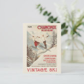 Chamonix Mont Blanc  Poster Briefkaart (Staand voorkant)