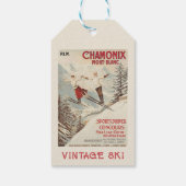 Chamonix Mont Blanc Poster Cadeaulabel (Achterkant)