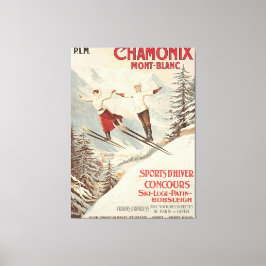 Chamonix Mont Blanc  Poster Canvas Afdruk