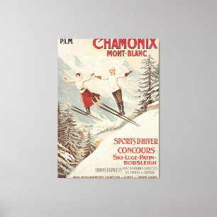 Chamonix Mont Blanc  Poster Canvas Afdruk