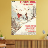 Chamonix Mont Blanc  Poster Canvas Afdruk (Insitu (Woonkamer))