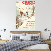 Chamonix Mont Blanc  Poster Canvas Afdruk (Insitu (Slaapkamer))