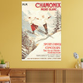 Chamonix Mont Blanc  Poster Canvas Afdruk (Insitu (Woonkamer))