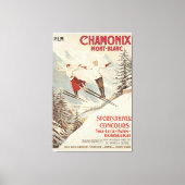 Chamonix Mont Blanc Poster Canvas Afdruk (Voorkant)