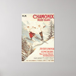 Chamonix Mont Blanc  Poster Canvas Afdruk