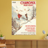 Chamonix Mont Blanc  Poster Canvas Afdruk (Insitu (Woonkamer))