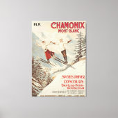 Chamonix Mont Blanc  Poster Canvas Afdruk (Voorkant)