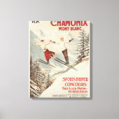 Chamonix Mont Blanc Poster Canvas Afdruk (Voorkant)