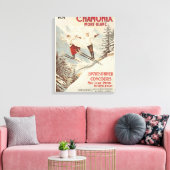 Chamonix Mont Blanc Poster Canvas Afdruk (Insitu (Woonkamer))