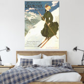 Chamonix Mont Blanc Poster Canvas Afdruk (Insitu (Slaapkamer))