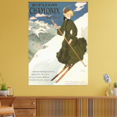 Chamonix Mont Blanc Poster Canvas Afdruk (Insitu (Woonkamer))