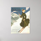 Chamonix Mont Blanc Poster Canvas Afdruk (Voorkant)