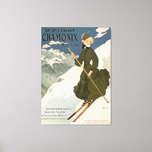 Chamonix Mont Blanc  Poster Canvas Afdruk