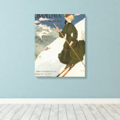 Chamonix Mont Blanc Poster Canvas Afdruk (Insitu (Houten vloer))