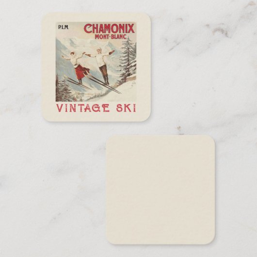 Chamonix Mont Blanc  Poster Informatiekaartje (Voorkant / Achterkant)