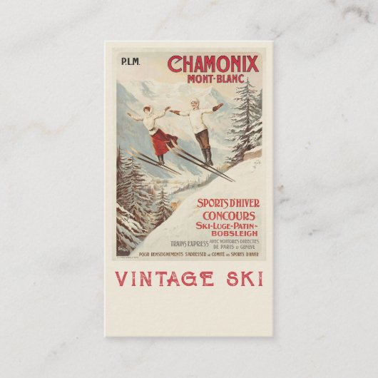 Chamonix Mont Blanc  Poster Informatiekaartje (Voorkant)