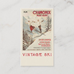 Chamonix Mont Blanc  Poster Informatiekaartje