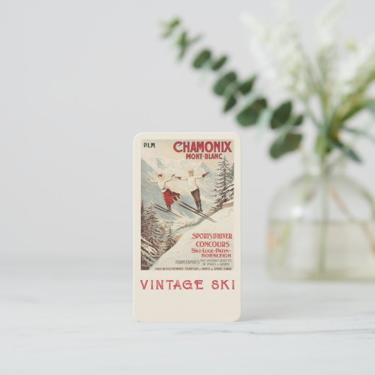 Chamonix Mont Blanc  Poster Informatiekaartje (Staand voorkant)