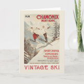 Chamonix Mont Blanc Poster Kaart (Voorkant)