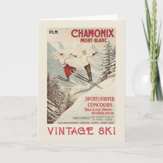 Chamonix Mont Blanc  Poster Kaart (Voorkant)