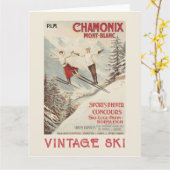 Chamonix Mont Blanc  Poster Kaart (Gele Bloem)