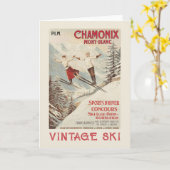 Chamonix Mont Blanc  Poster Kaart (Gele Bloem)