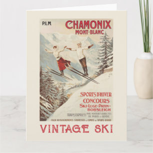 Chamonix Mont Blanc  Poster Kaart
