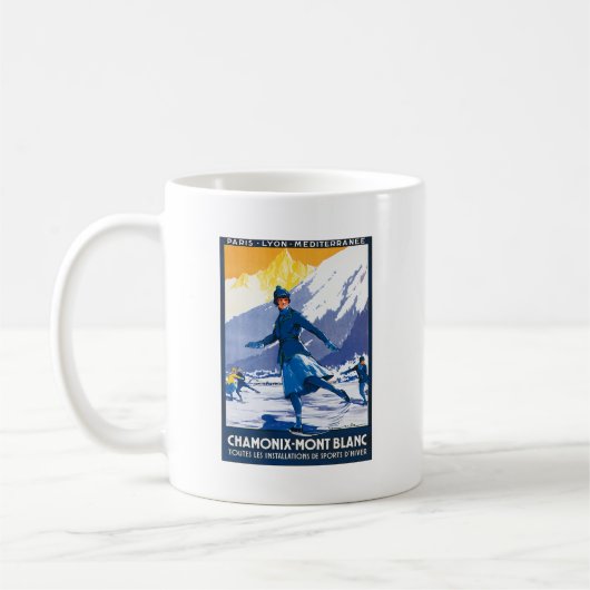  Chamonix - Mont Blanc-Poster Koffiemok (Links)