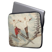 Chamonix Mont Blanc Poster Laptop Sleeve (Voorkant Links)