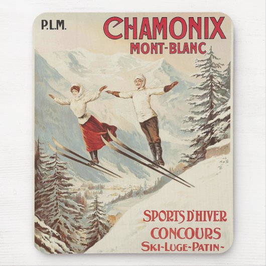 Chamonix Mont Blanc  Poster Muismat (Voorkant)