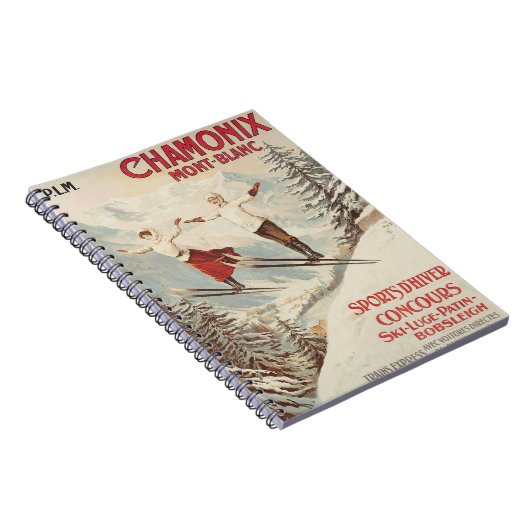 Chamonix Mont Blanc  Poster Notitieboek (Rechterzijde)